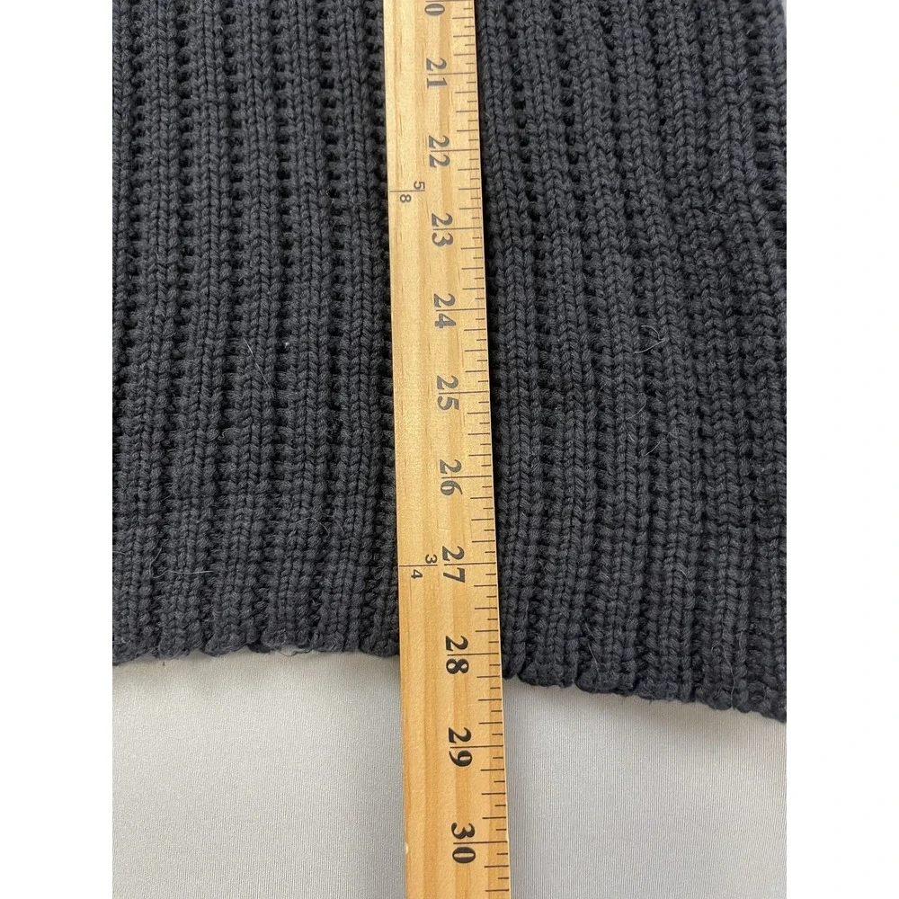 J Crew Mens Sweater XL Navy‎ Blue Fisherman Cotton Heavyweight Knit Nautical